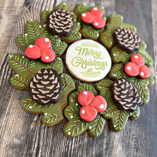 Holly Wreath Platter