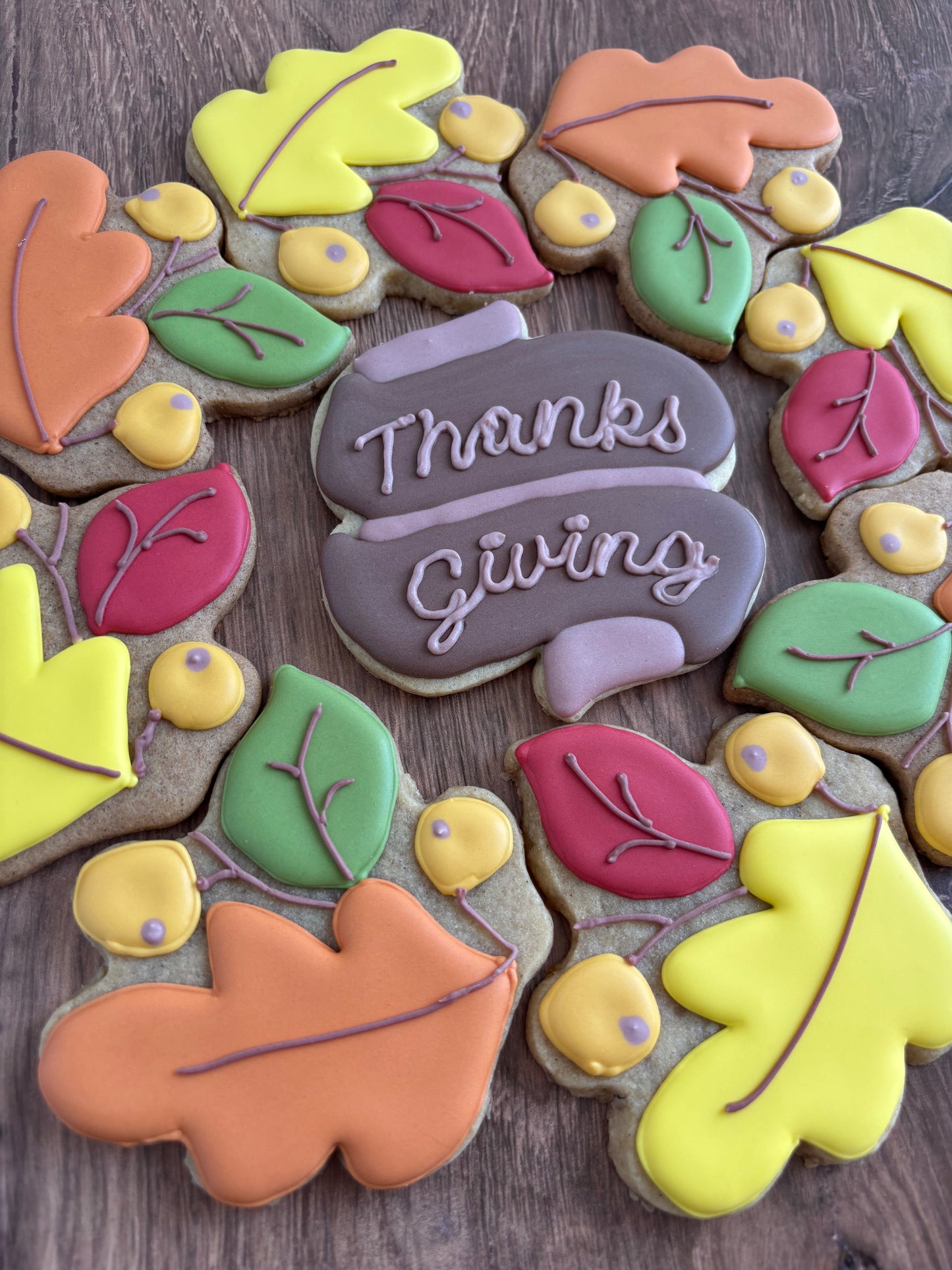 Fall Wreath Cookie Platter